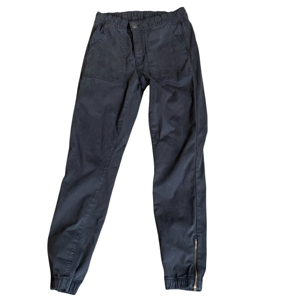AE‎ Super Stretch High-Waisted Jegging Jogger  Sz 6 Charcoal/Black #276P